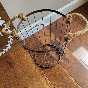 Homegoods Accents - Homegoods metal basket and Gather wooden sign Homegoods Accents - Homegoods metal basket and Gather wooden sign